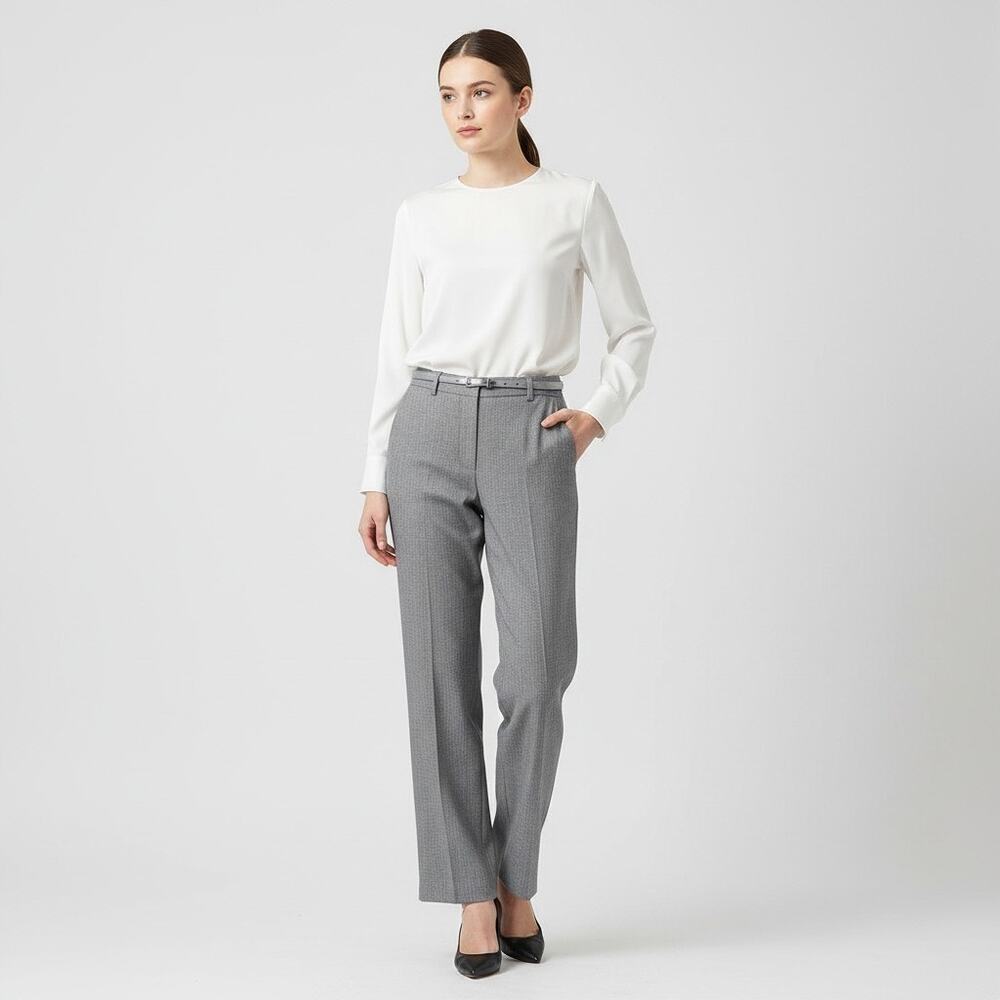Cotton On Heathered Gray Straight Leg Dress Pants Slacks Women's Size 10 NWT